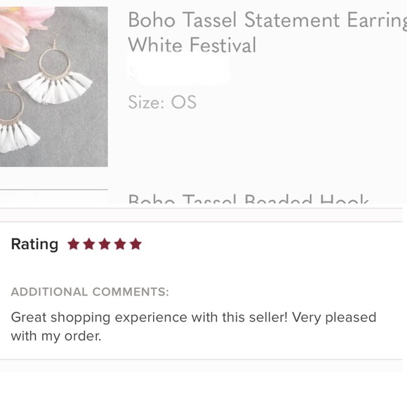 Boho Tassel Statement Earrings Black Festival - Picture 6 of 7